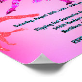 Poster Gymnastique tambours Anniversaire Invitation (Coin)