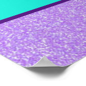 Poster gymnastique violet / Turquoise (Coin)