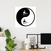 Poster Gymnastique Yin Yang (Bureau à domicile)