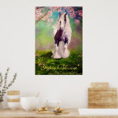 Poster "Gypsy Blassom" Irlandais Vanner Stallion pinto ch (Cuisine)