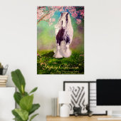 Poster "Gypsy Blassom" Irlandais Vanner Stallion pinto ch (Bureau à domicile)
