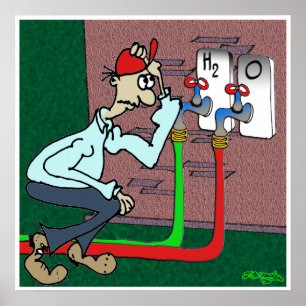 Poster H2 et robinets d'O