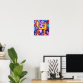 Poster H est pour Hippo (Bureau à domicile)