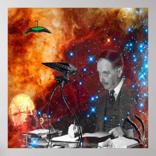 Poster H.G.Wells Science-Fiction (Devant)