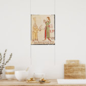 Poster 'H' initial sous la forme de deux jurés (Cuisine)