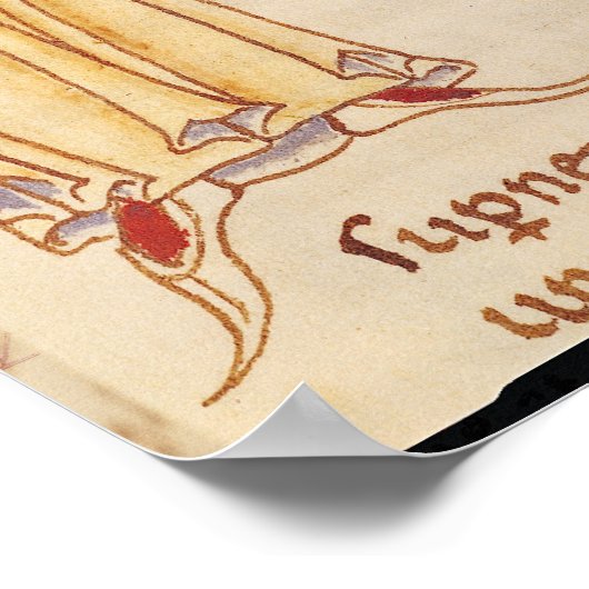 Poster 'H' initial sous la forme de deux jurés (Coin)