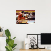 Poster H. Siddons Mowbray Idle Heures (Bureau à domicile)