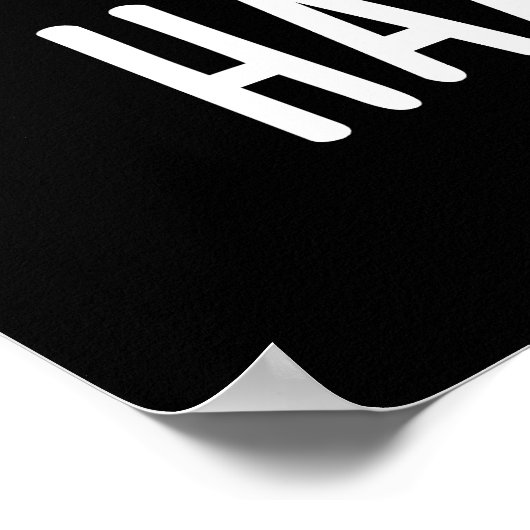 Poster Haaam Gurl Funny Pig Pun Dark BG (Coin)