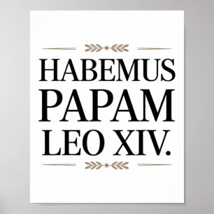 Poster Habemus Papam Leo Xiv. Pape 1