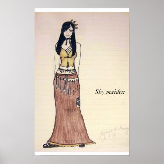 Poster Habille la partie, Femme timide