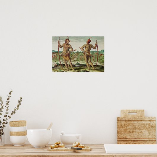 Poster Habitants de Virginie (Cuisine)