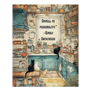 Poster Habiter En Possibilité-Emily Dickinson