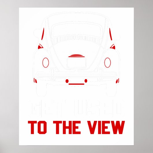 Poster habituer à la vue VW Beetle (Devant)