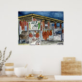 Poster hachage chili new mexico art (Cuisine)