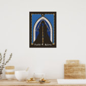 Poster Hachette, baguette et pierre pour les hirondelles  (Cuisine)