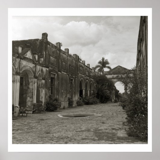 Poster Hacienda Yaxcopoil, Mérida, Yucatan, Mexique (Devant)