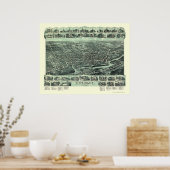 Poster Hackensack, NJ Panoramic Map - 1896 (Cuisine)