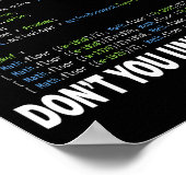 Poster Hacker Computer Programmer Apparel Coding What Par (Coin)