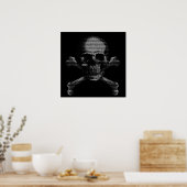 Poster Hacker Sket Crossbones (Cuisine)