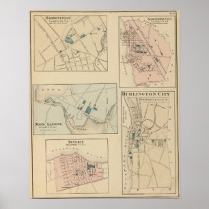 Poster Haddonfield, Gloucester City, Burlington