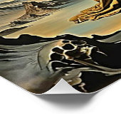 Poster Hadès et Perséphone descendant dans le monde soute (Coin)