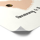 Poster Hadj personnalisé instantané ou Umrah Moubarak isl (Coin)