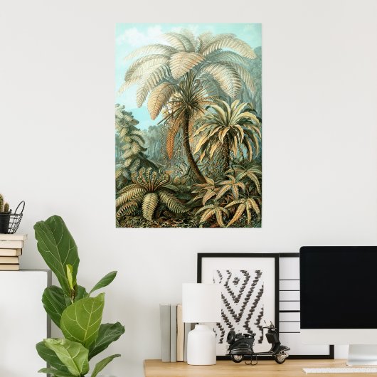 Poster Haeckel Palm Tree (Bureau à domicile)