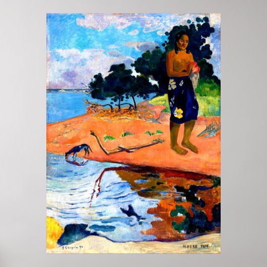 Poster Haere Pape (1892) par Paul Gauguin (Devant)