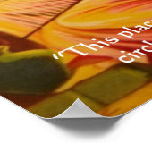 Poster Hafiz "Le Cercle de Dieu" Citation de la sagesse (Coin)