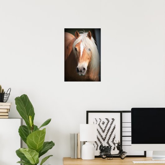 Poster Haflinger (Bureau à domicile)