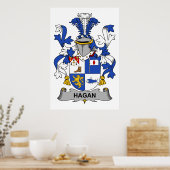Poster Hagan Family Crest (Cuisine)