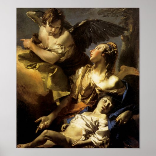 Poster Hagar et Ismael dans le désert (Devant)