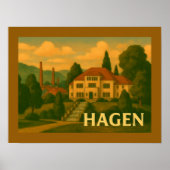 Poster Hagen Germany City Art (Devant)
