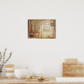 Poster Haggadah pour la veille de la Pâque (Cuisine)