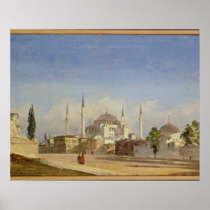 Poster Haghia Sophia, Constantinople, 1843 (huile sur la