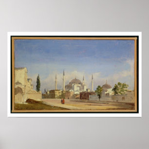 Poster Haghia Sophia, Constantinople, 1843 (huile sur la