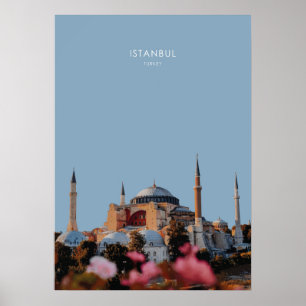 Poster Hagia Sofia, Istanbul Travel Artwork