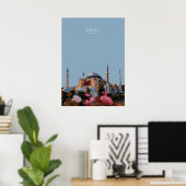Poster Hagia Sofia, Istanbul Travel Artwork (Bureau à domicile)
