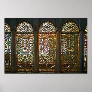Poster Hagia Sophia. Fragment d'intérieur. Conception
