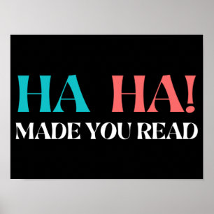 Poster Haha Vous A Fait Lire
