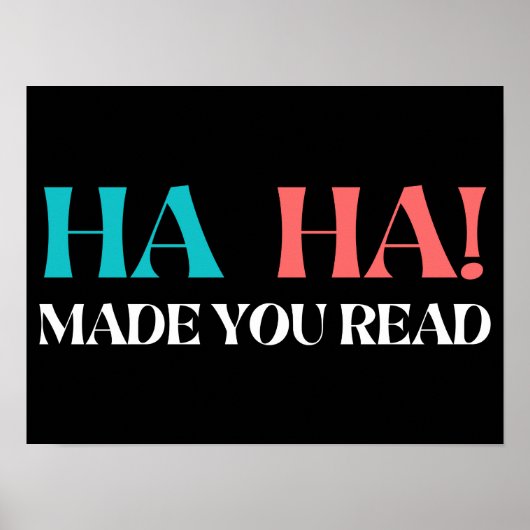 Poster Haha Vous A Fait Lire (Devant)