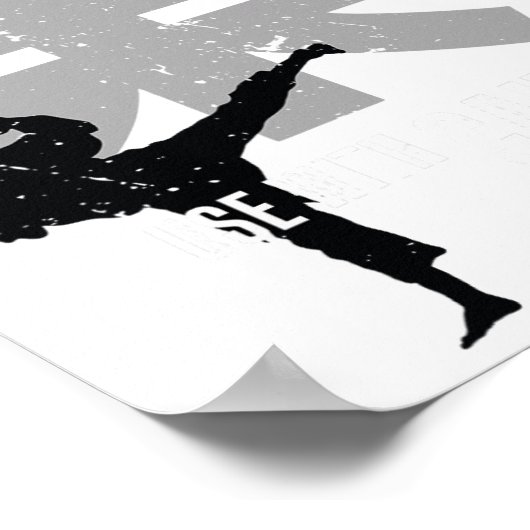 Poster Hai Karate Utilisation Avec Attention Rétro Afters (Coin)