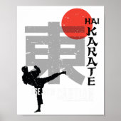 Poster Hai Karate Utilisation Avec Attention Rétro Afters (Devant)