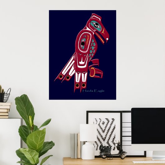 POSTER HAIDA EAGLE (Bureau à domicile)