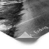 Poster Haies foncées B&W Imprimer (Coin)