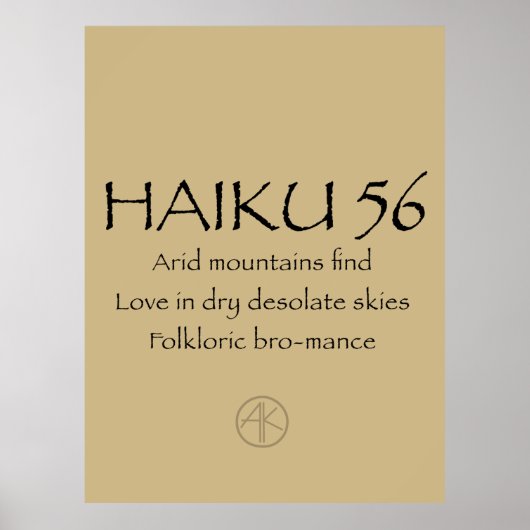 POSTER HAIKU 56 (Devant)
