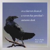 Poster Haiku automne Dusk Raven (Devant)