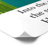 Poster Haiku de grenouille de Basho (Coin)