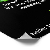 Poster Haiku Seasons (zwarte achtergrond) (Hoek)