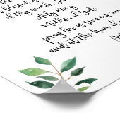 Poster Hail Mary Catholic Prayer Print Calligraphy (Coin)